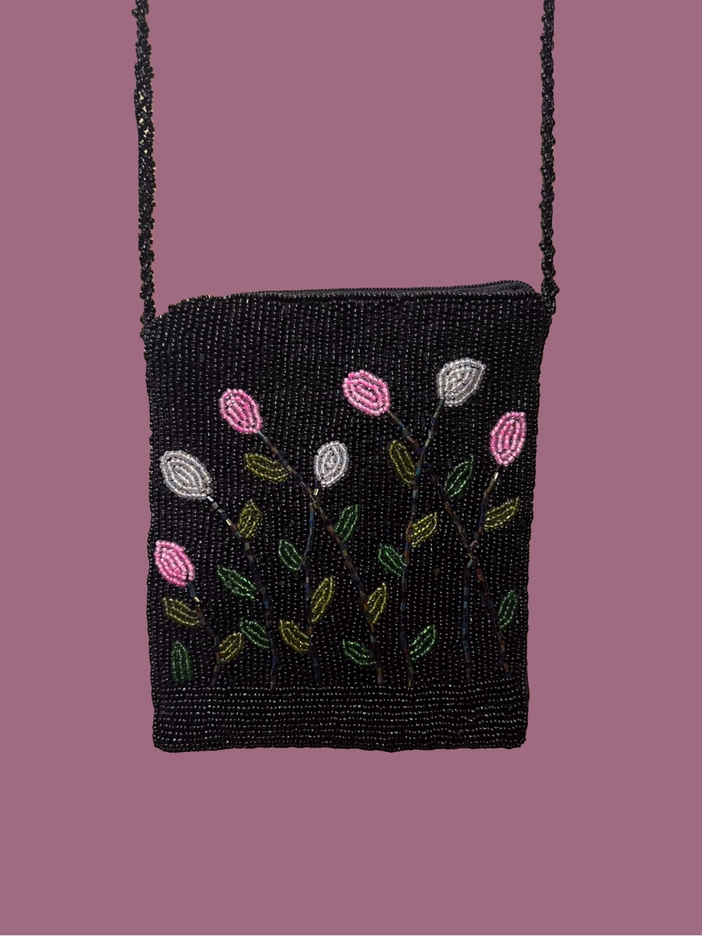 🌷Vintage Beaded Floral Mini Bag🌷